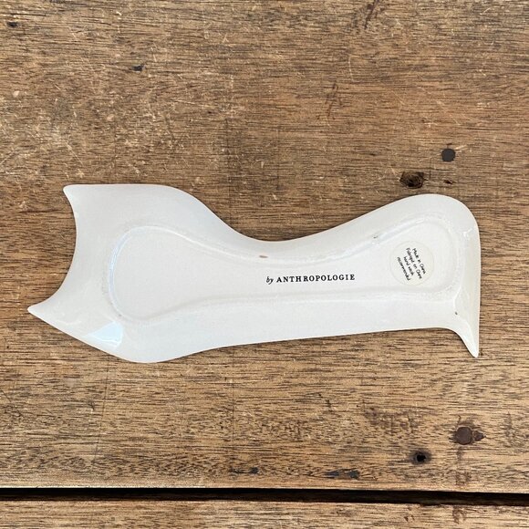 Anthropologie Gold Polka Dot Cat Spoon Rest - Picture 7 of 7